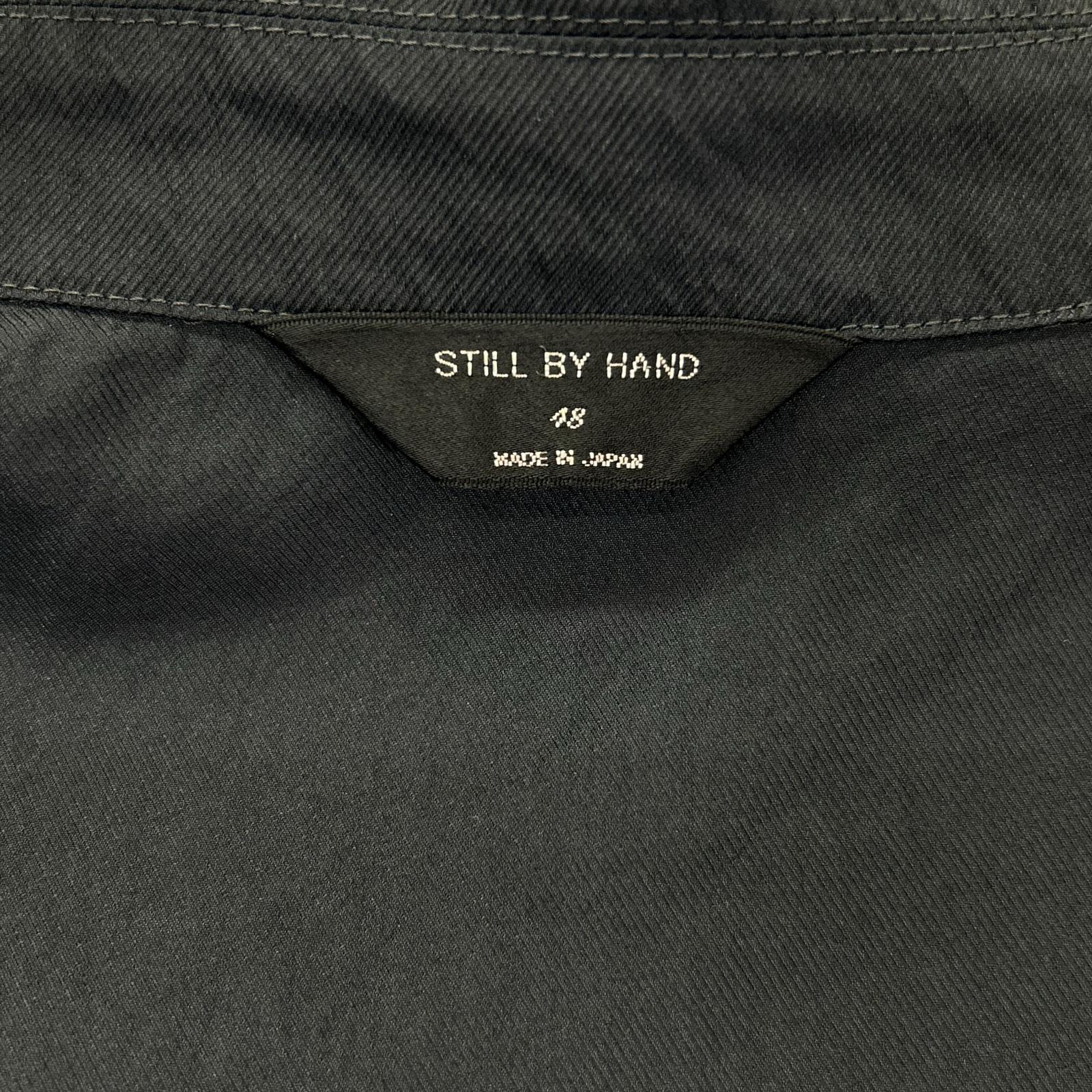 STILL BY HAND スティルバイハンド BL01241 ブラック 長袖 ダブルポケット シャツジャケット ジャケット