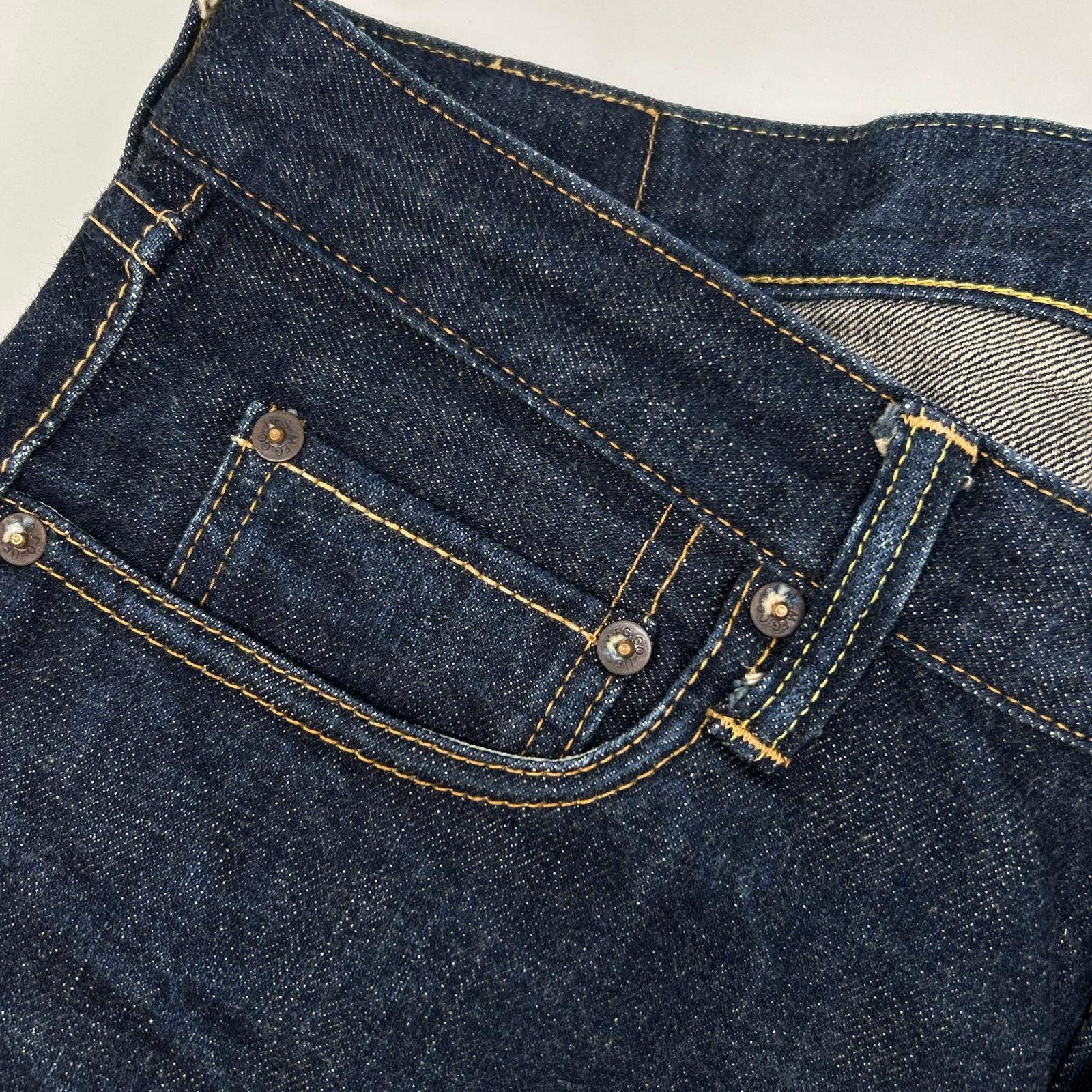 UES ウエス 400ST インディゴブルー ダブルエキストラ ボタンフライ デニムパンツ ボトムス