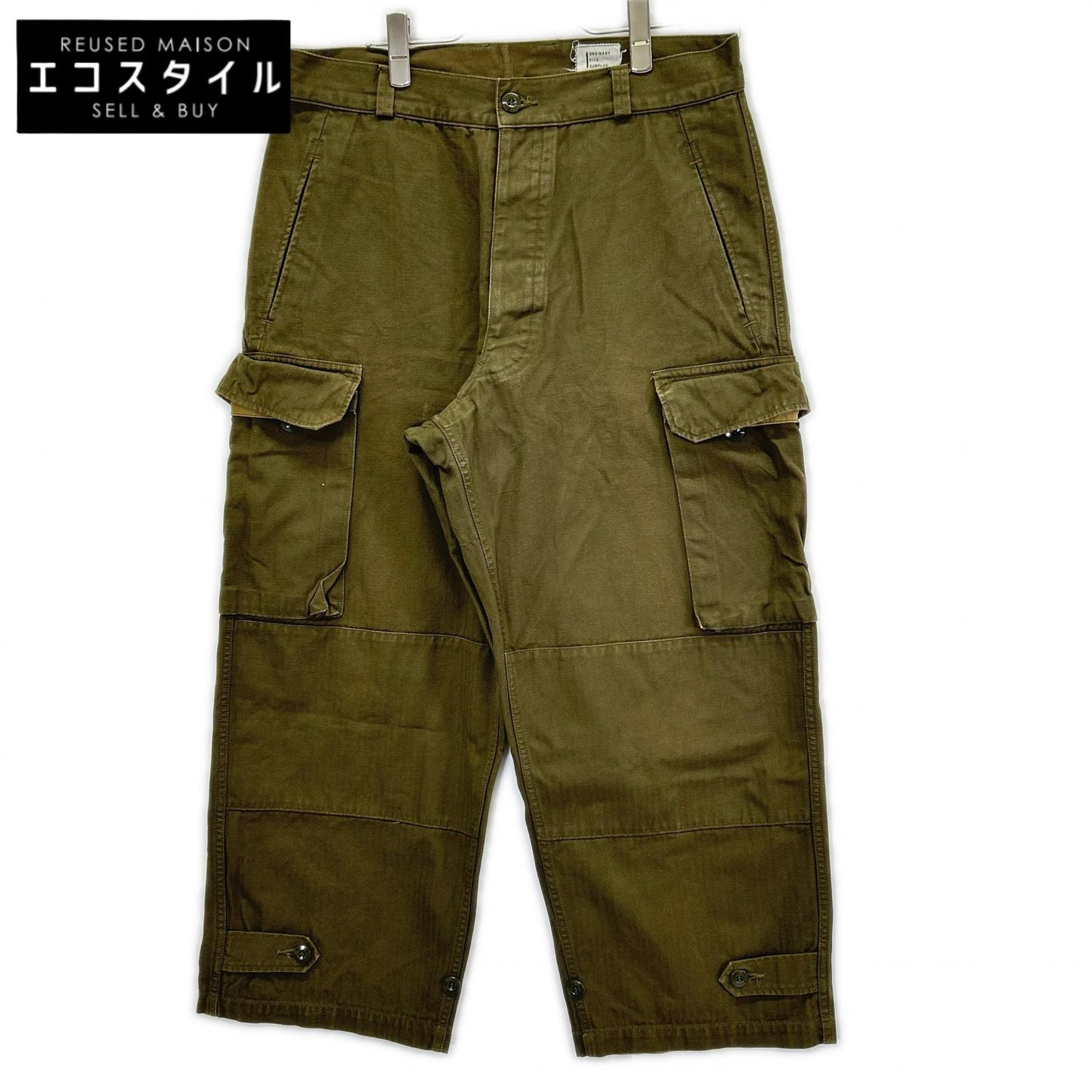 Ordinary fits オーディナリーフィッツ M-47タイプ コットン ボタンフライ カーゴパンツ ボトムス