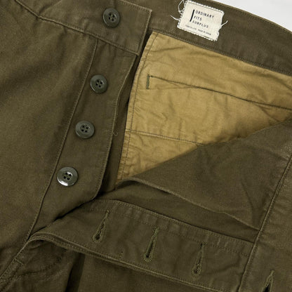 Ordinary fits オーディナリーフィッツ M-47タイプ コットン ボタンフライ カーゴパンツ ボトムス