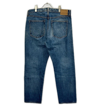 Ordinary fits オーディナリーフィッツ ライトブルー コットン ボタンフライ セルビッジ ウォッシュ加工 デニムパンツ ボトムス