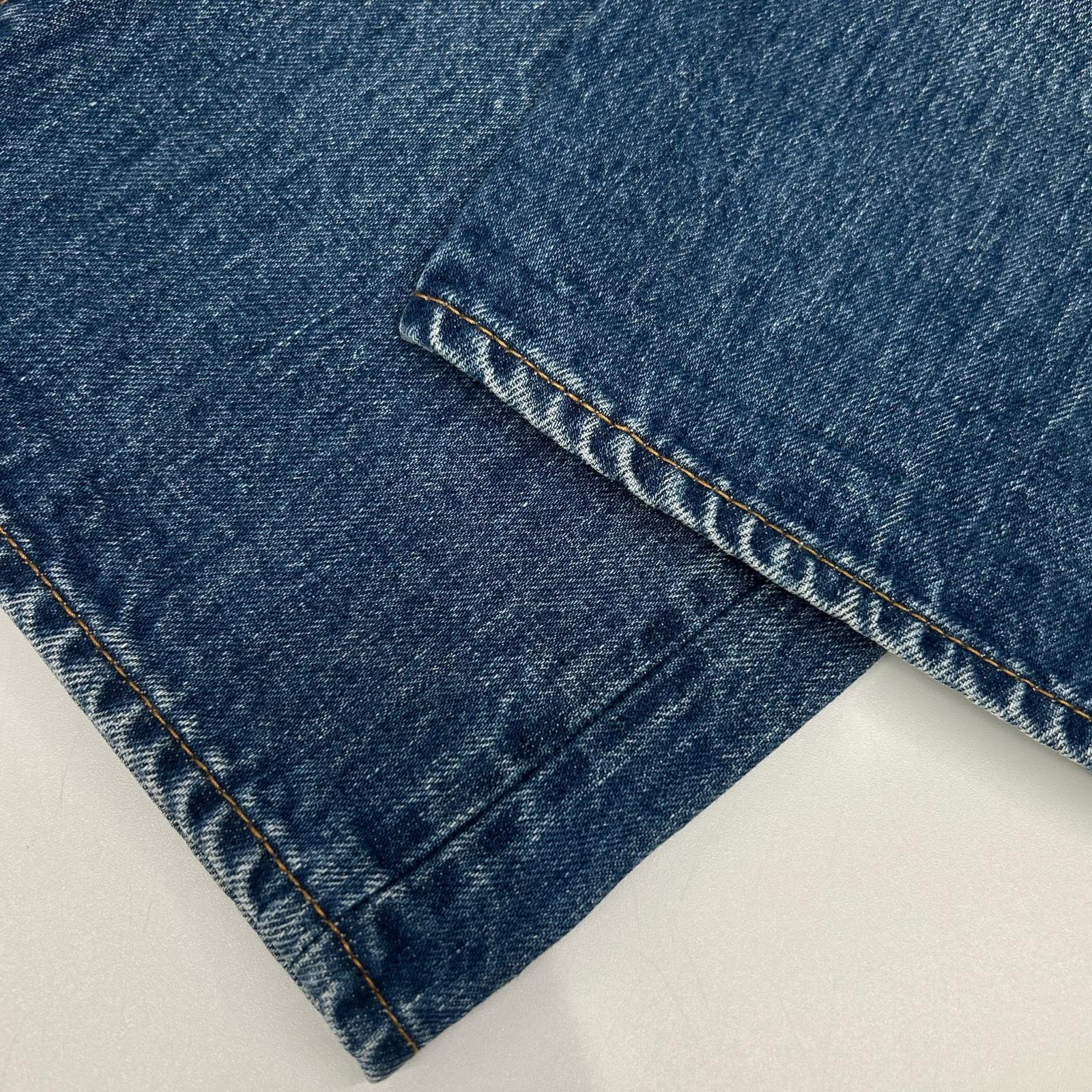 Ordinary fits オーディナリーフィッツ ライトブルー コットン ボタンフライ セルビッジ ウォッシュ加工 デニムパンツ ボトムス