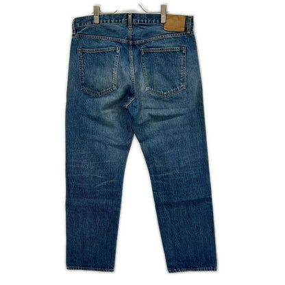 Ordinary fits オーディナリーフィッツ ライトブルー コットン ボタンフライ セルビッジ ウォッシュ加工 デニムパンツ ボトムス