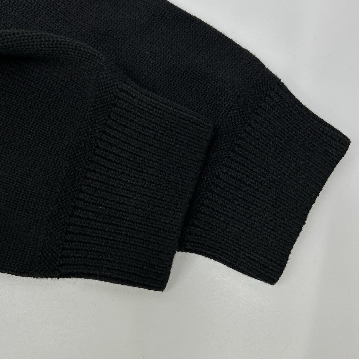 TOMMYHILFIGER トミーヒルフィガー XM0XM05603 ブラック コットン ハーフジップモックネックニットプルオーバー トップス