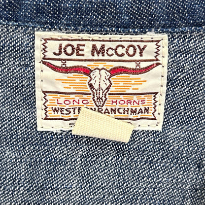 JOE MCCOY ジョーマッコイ Lot104 インディゴブルー ロングホーン ウォッシュデニム プルオーバーシャツ トップス