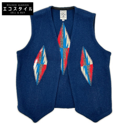 ORTEGA'S オルテガ Blue 100% Wool Chimayo Vest Vest