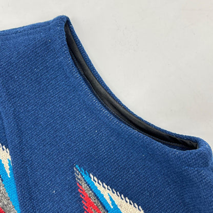 ORTEGA'S オルテガ Blue 100% Wool Chimayo Vest Vest