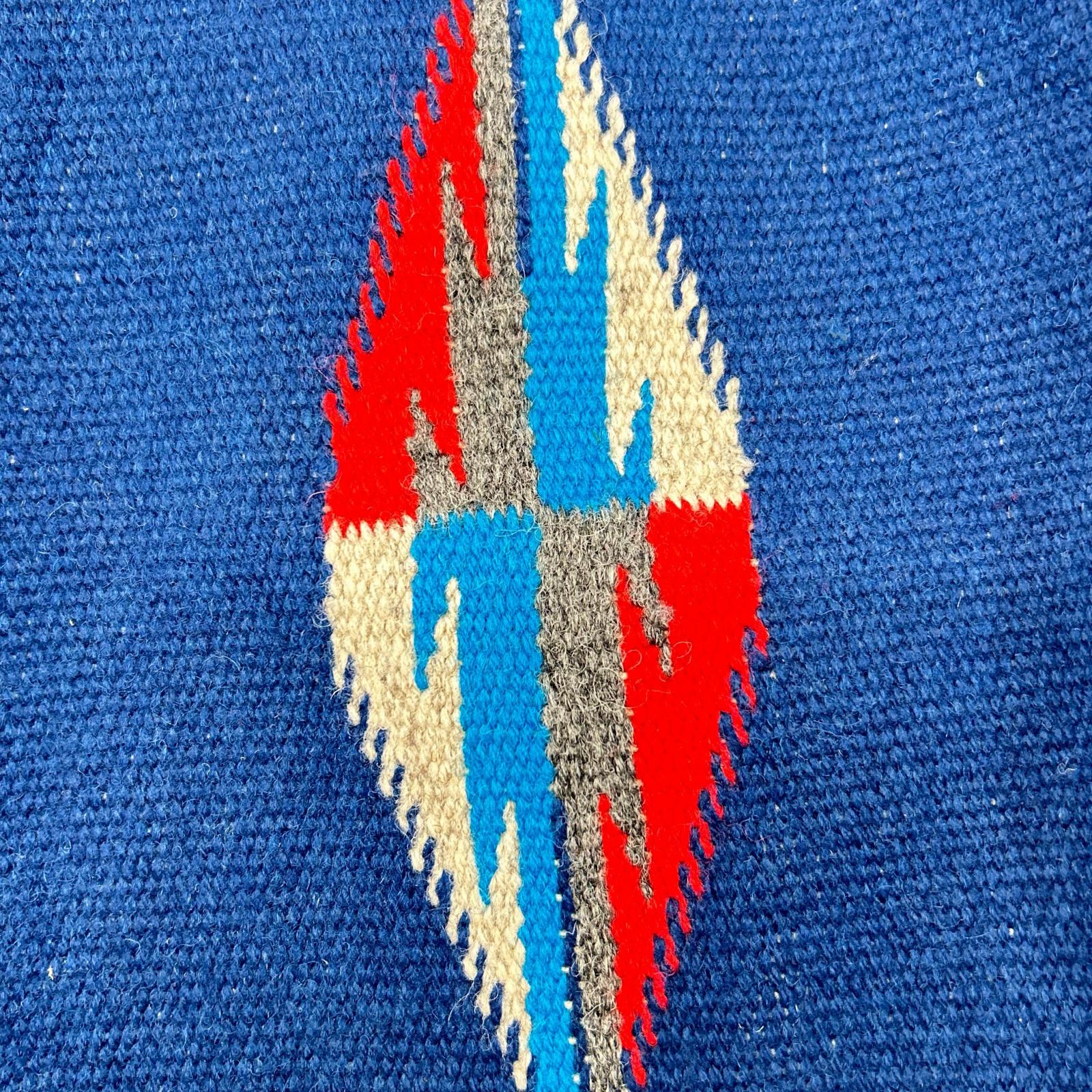 ORTEGA'S オルテガ Blue 100% Wool Chimayo Vest Vest