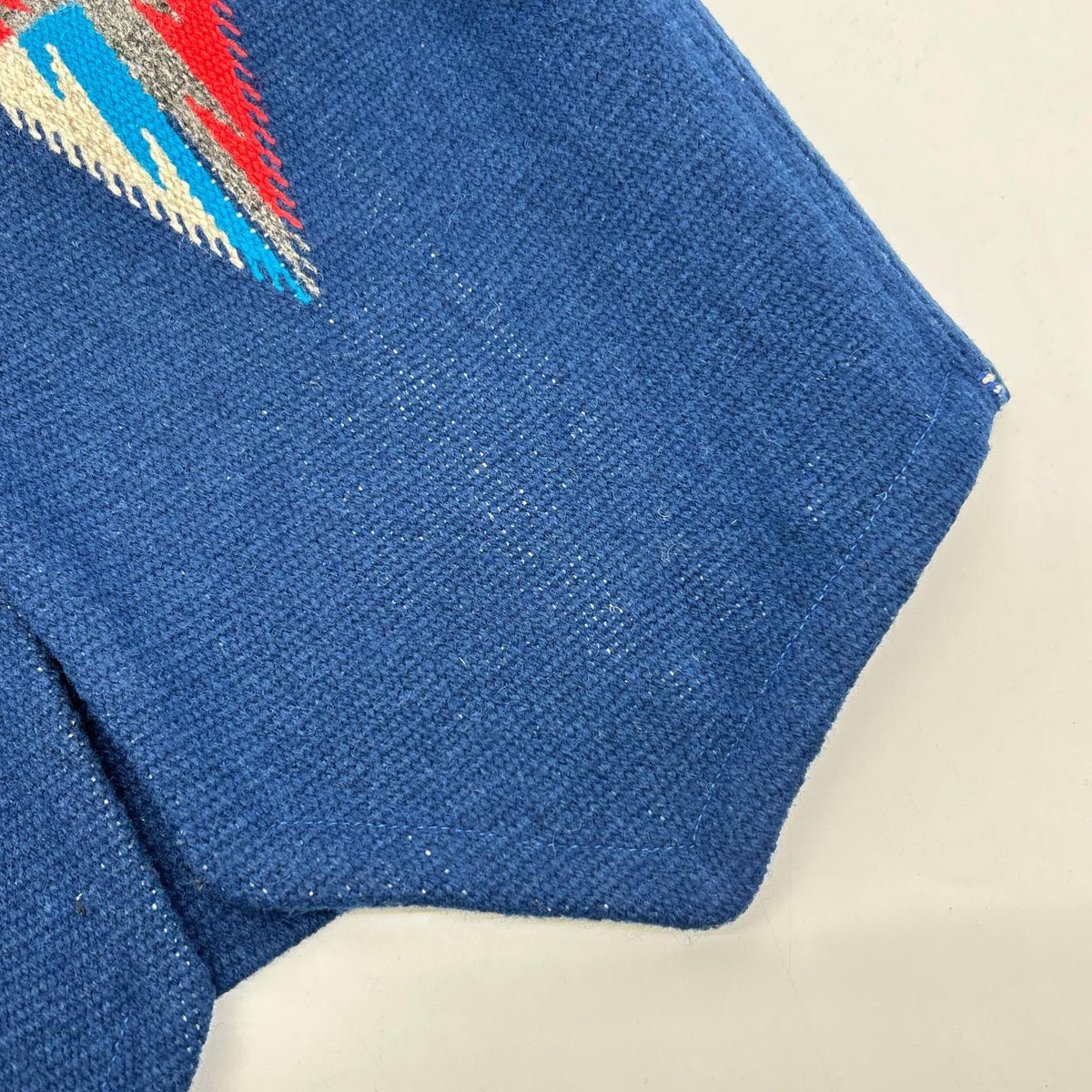 ORTEGA'S オルテガ Blue 100% Wool Chimayo Vest Vest