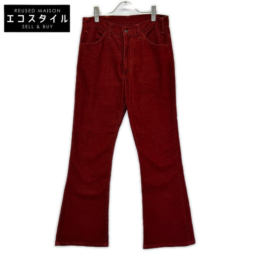 LEVI'S リーバイス 70s 646-1584 レッド 42TALONジップ コーディロイ フレアパンツ ボトムス