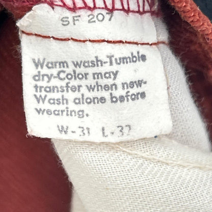LEVI'S リーバイス 70s 646-1584 レッド 42TALONジップ コーディロイ フレアパンツ ボトムス