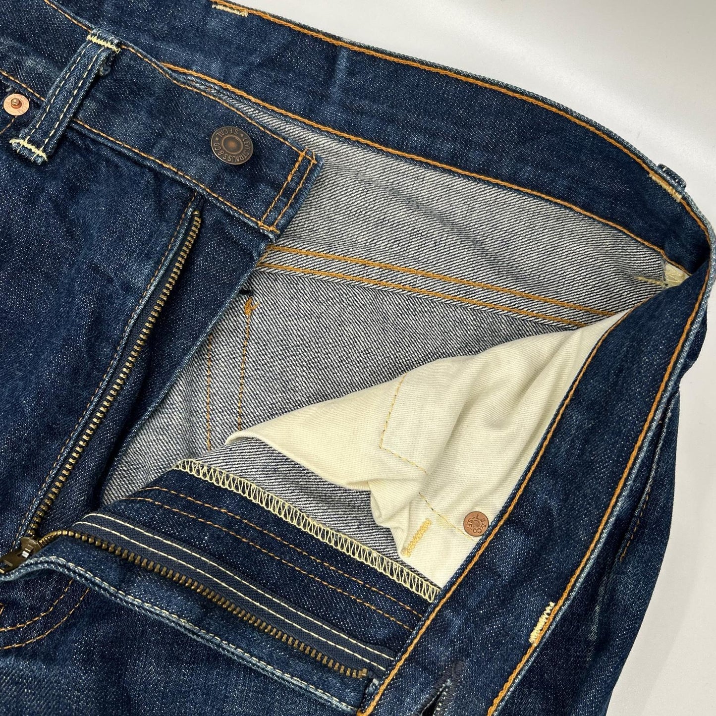 LEVI'S リーバイス 00s 517-0021 インディゴブルー オレンジタブ 均等V ビッグE ボタン裏R ブーツカットデニムパンツ ボトムス