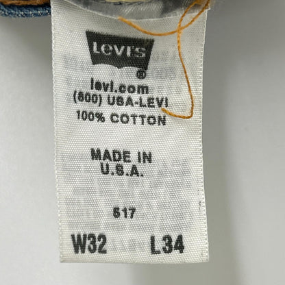 LEVI'S リーバイス 00s 517-0021 インディゴブルー オレンジタブ 均等V ビッグE ボタン裏R ブーツカットデニムパンツ ボトムス