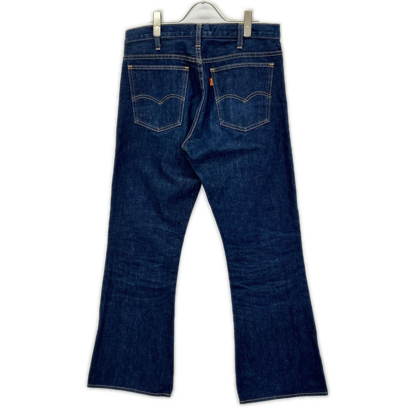 LEVI'S リーバイス 00s 646 インディゴブルー オレンジタブ 均等V ビッグE ボタン裏R ベルボトム ボトムス