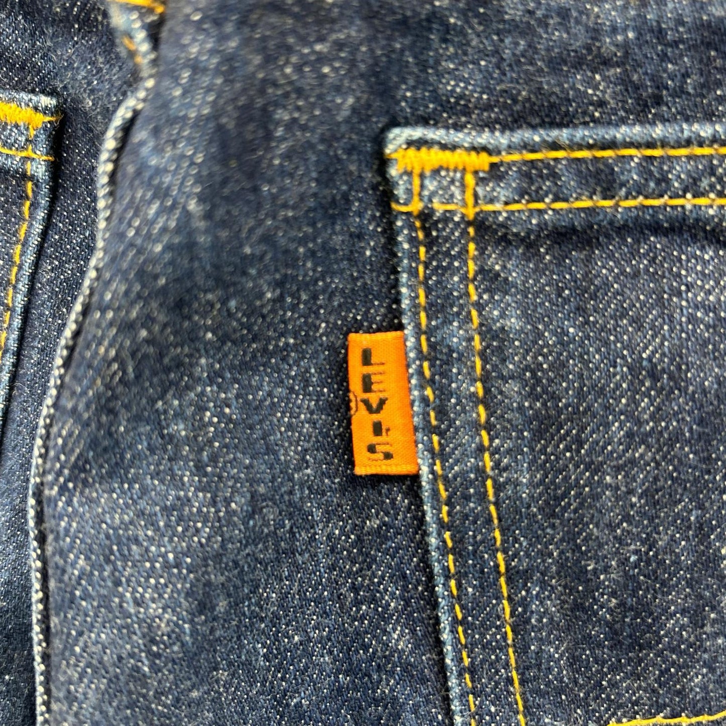 LEVI'S リーバイス 00s 646 インディゴブルー オレンジタブ 均等V ビッグE ボタン裏R ベルボトム ボトムス