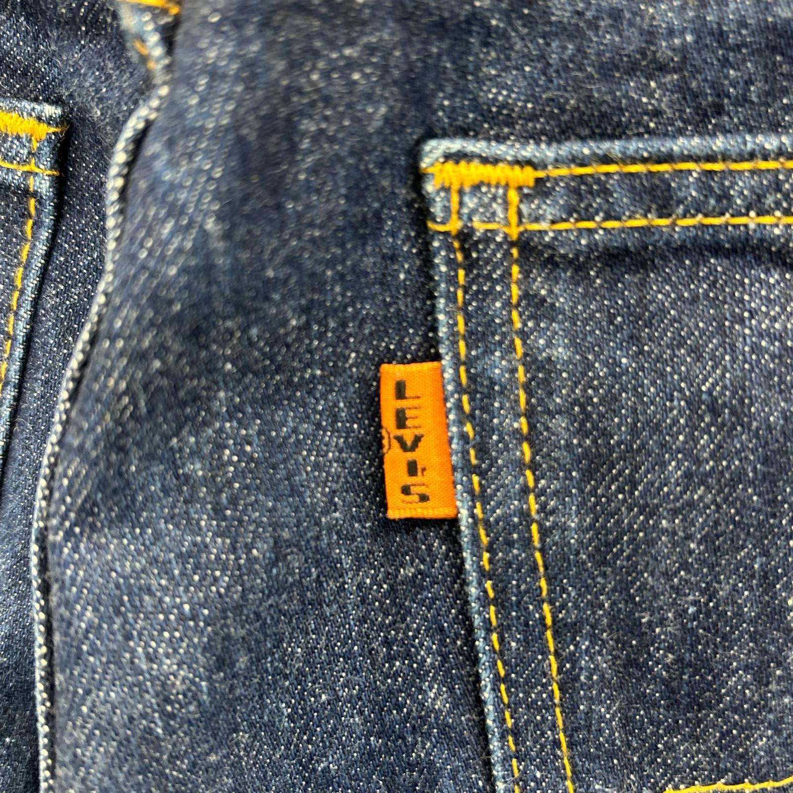 LEVI'S リーバイス 00s 646 インディゴブルー オレンジタブ 均等V ビッグE ボタン裏R ベルボトム ボトムス