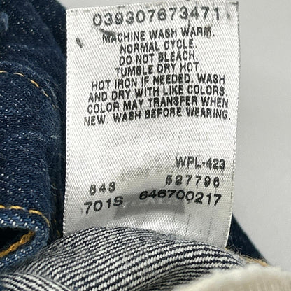 LEVI'S リーバイス 00s 646 インディゴブルー オレンジタブ 均等V ビッグE ボタン裏R ベルボトム ボトムス