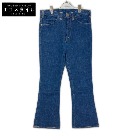 LEVI'S リーバイス 70s 646 インディゴブルー ボタン裏2 42TALONジップ ブーツカットデニムパンツ ボトムス