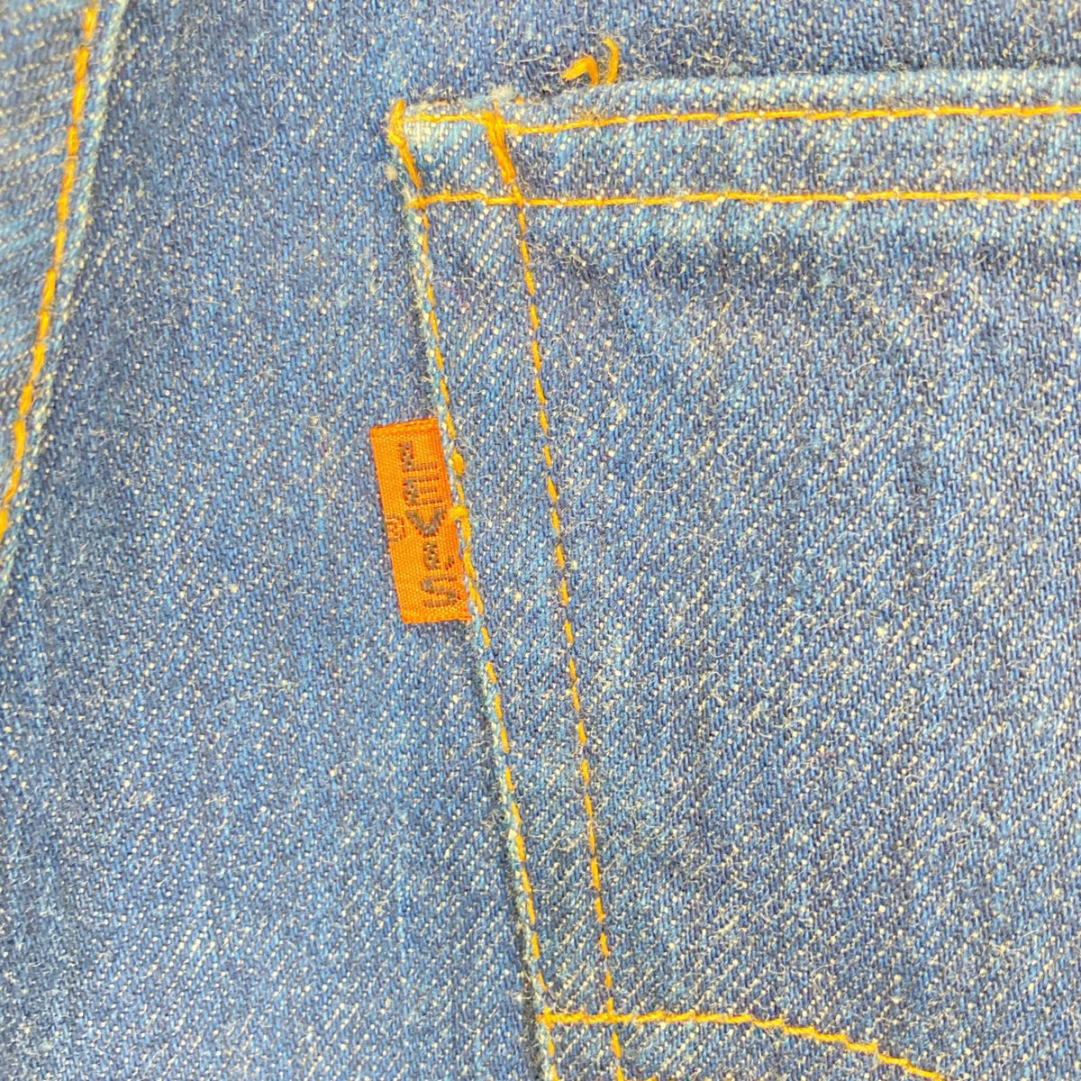 LEVI'S リーバイス 70s 646 Indigo Blue Button-Back 2 42TALON Zip Bootcut Denim Pants Bottoms
