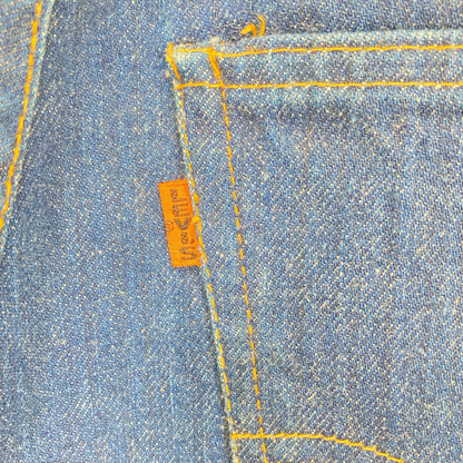 LEVI'S リーバイス 70s 646 Indigo Blue Button-Back 2 42TALON Zip Bootcut Denim Pants Bottoms