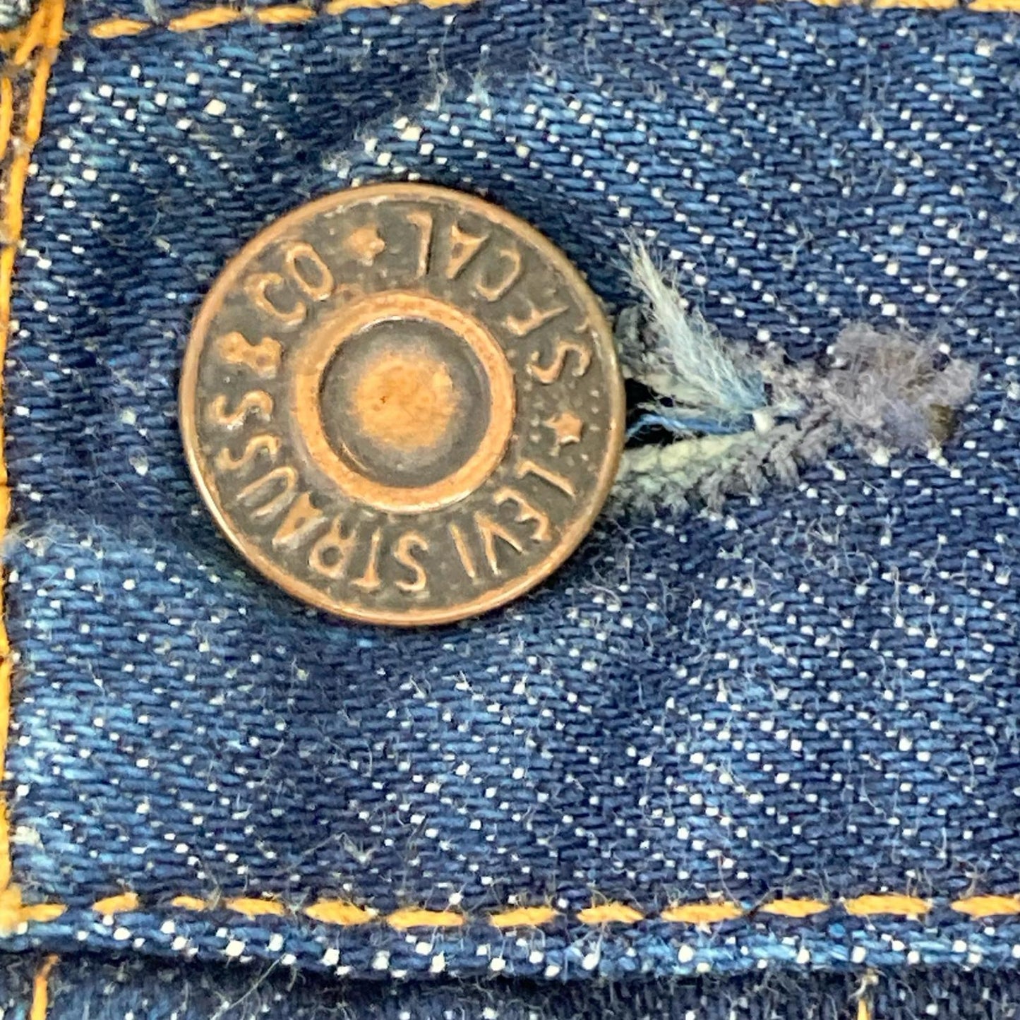 LEVI'S リーバイス 70s 646 Indigo Blue Button-Back 2 42TALON Zip Bootcut Denim Pants Bottoms
