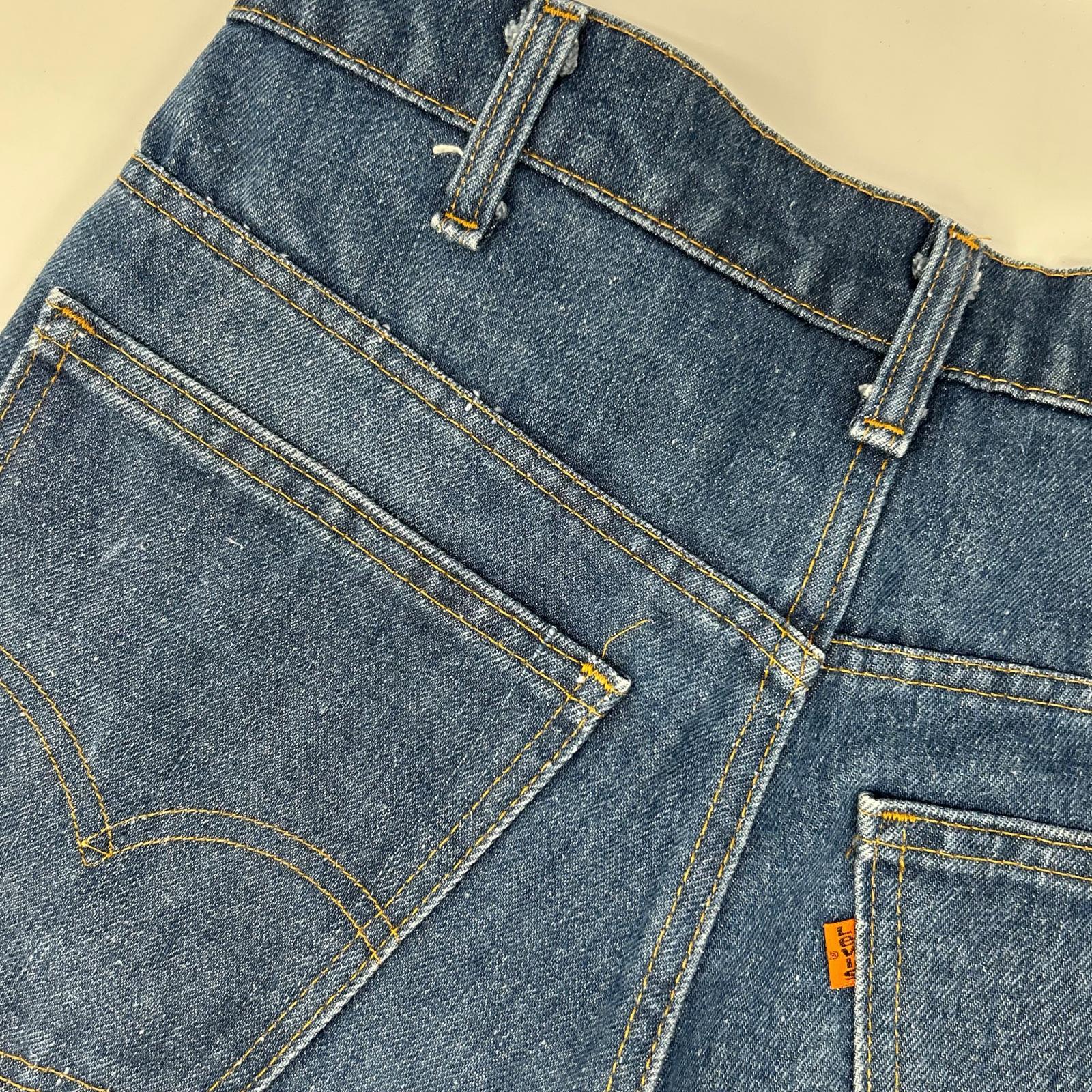 LEVI'S リーバイス 646-0917 インディゴブルー ボタン裏8 オレンジタブ フレアデニムパンツ ボトムス