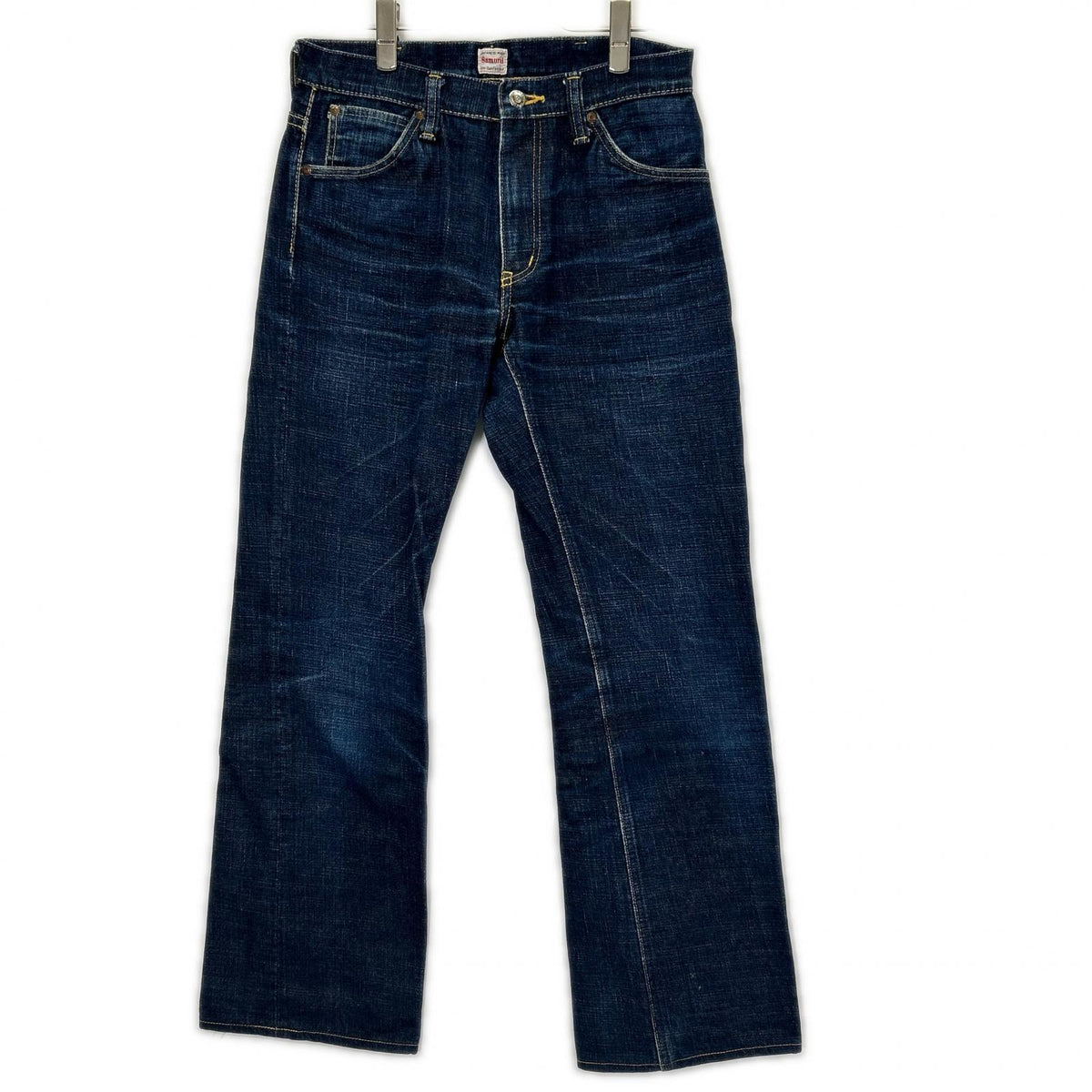 SAMURAI JEANS サムライジーンズ S0120XJ Indigo Blue Blade Model 17oz Left-Hand Twill Aoto Selvedge Bootcut Denim Pants Bottoms