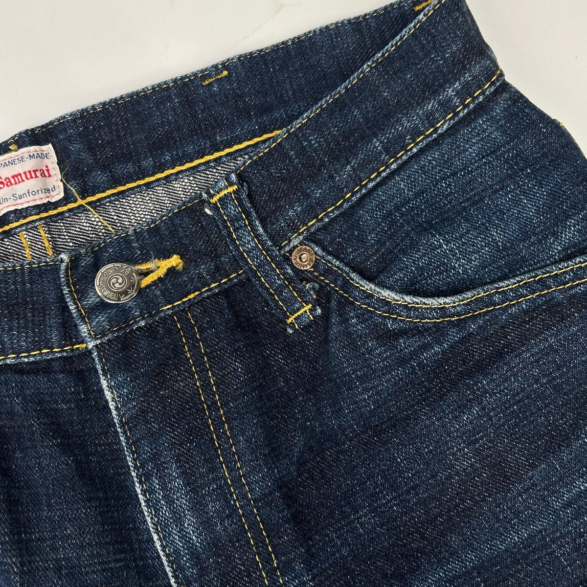 SAMURAI JEANS サムライジーンズ S0120XJ Indigo Blue Blade Model 17oz Left-Hand Twill Aoto Selvedge Bootcut Denim Pants Bottoms