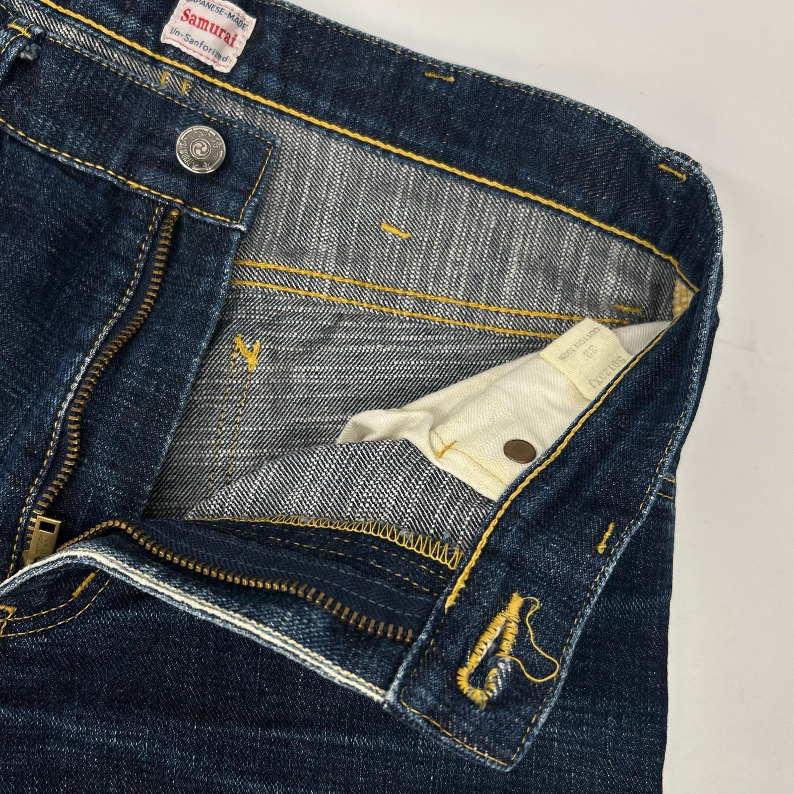 SAMURAI JEANS サムライジーンズ S0120XJ インディゴブルー 刃モデル 17oz左綾蒼刀セルビッチ ブーツカットデニムパンツ ボトムス
