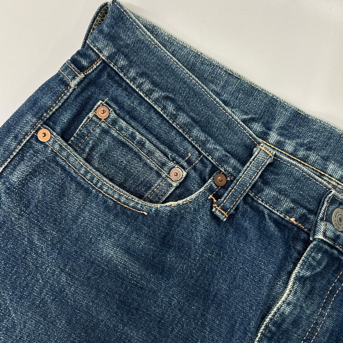 KAPITAL Kapital indigo-blue denim pants bottoms