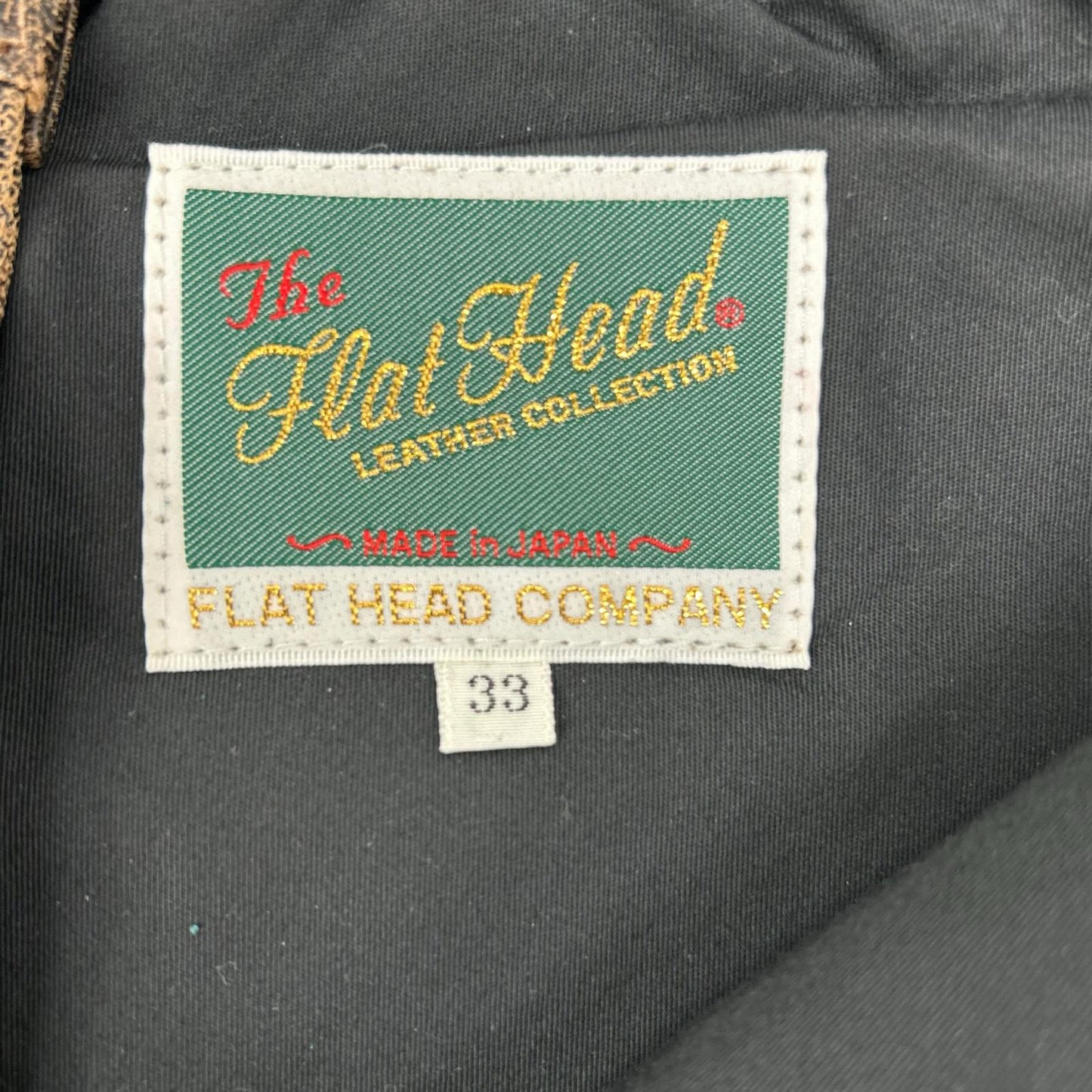 THE FLAT HEAD ザ フラットヘッド 3007H ブラウン 茶芯 馬革ブーツカットデニムパンツ ボトムス