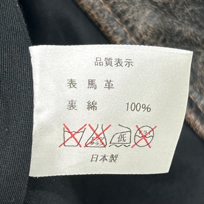 THE FLAT HEAD ザ フラットヘッド 3007H ブラウン 茶芯 馬革ブーツカットデニムパンツ ボトムス