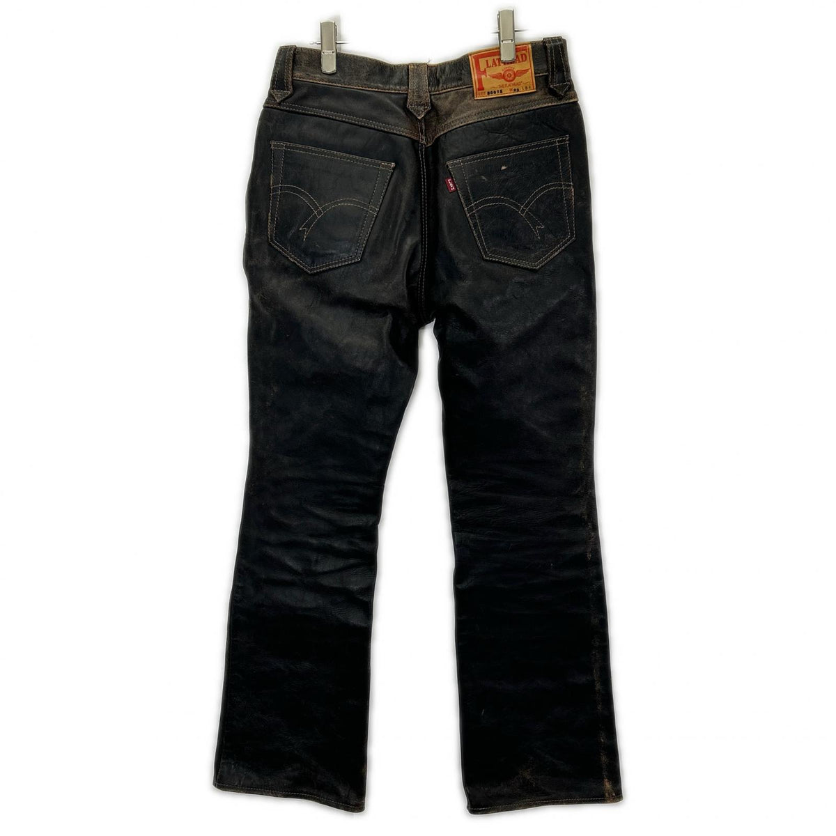 THE FLAT HEAD ザ フラットヘッド 3007H ブラウン 茶芯 馬革ブーツカットデニムパンツ ボトムス