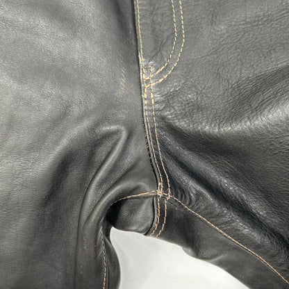 THE FLAT HEAD ザ フラットヘッド 3007H ブラウン 茶芯 馬革ブーツカットデニムパンツ ボトムス