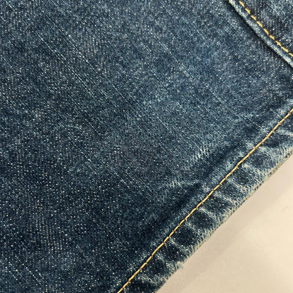 THE REAL MCCOY'S ザリアルマッコイズ 004 インディゴブルー ボタンフライ ストレートデニムパンツ ボトムス