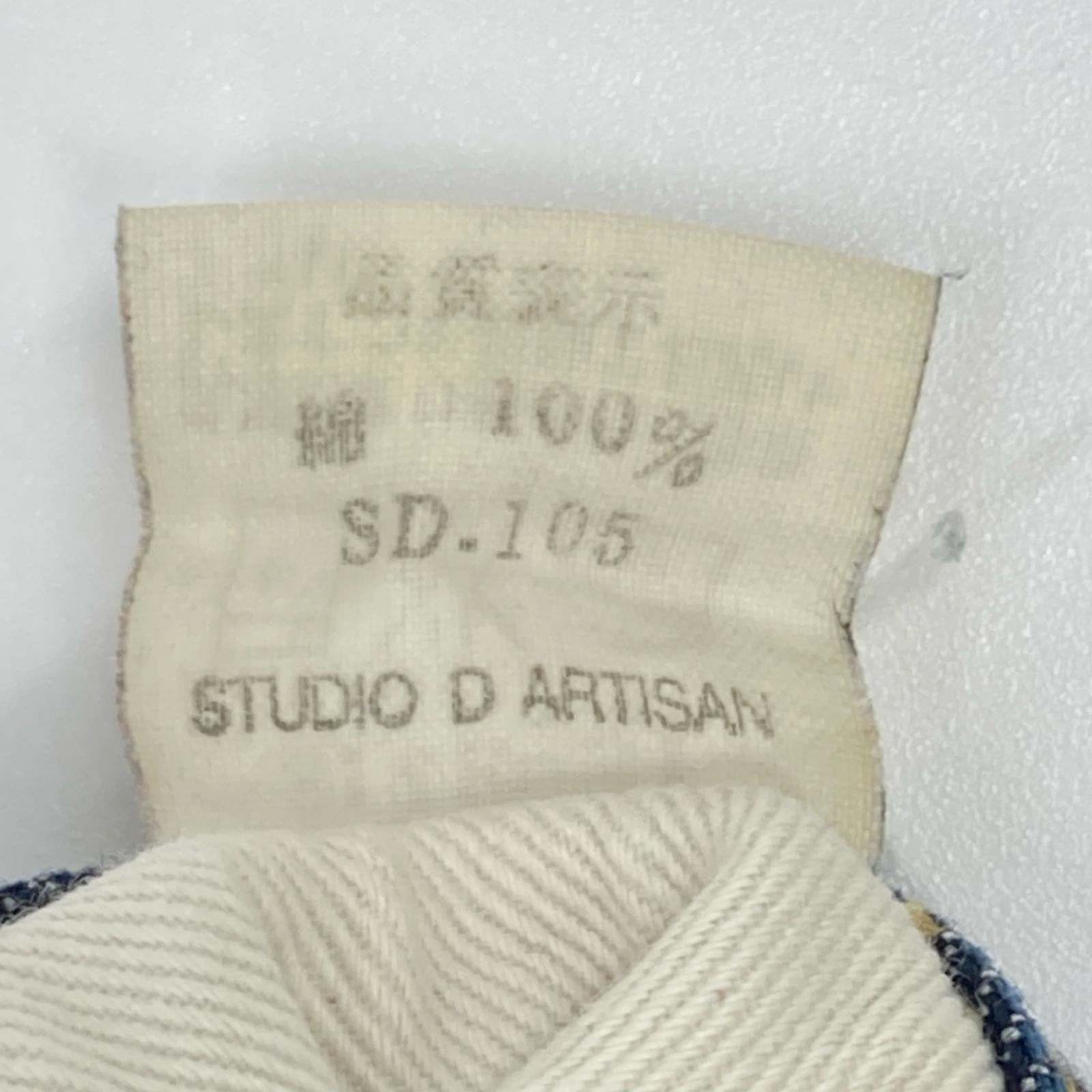 STUDIO D'ARTISAN ステュディオダルチザン SD-301 レザーパッチ ダルチザン デニムパンツ ボトムス