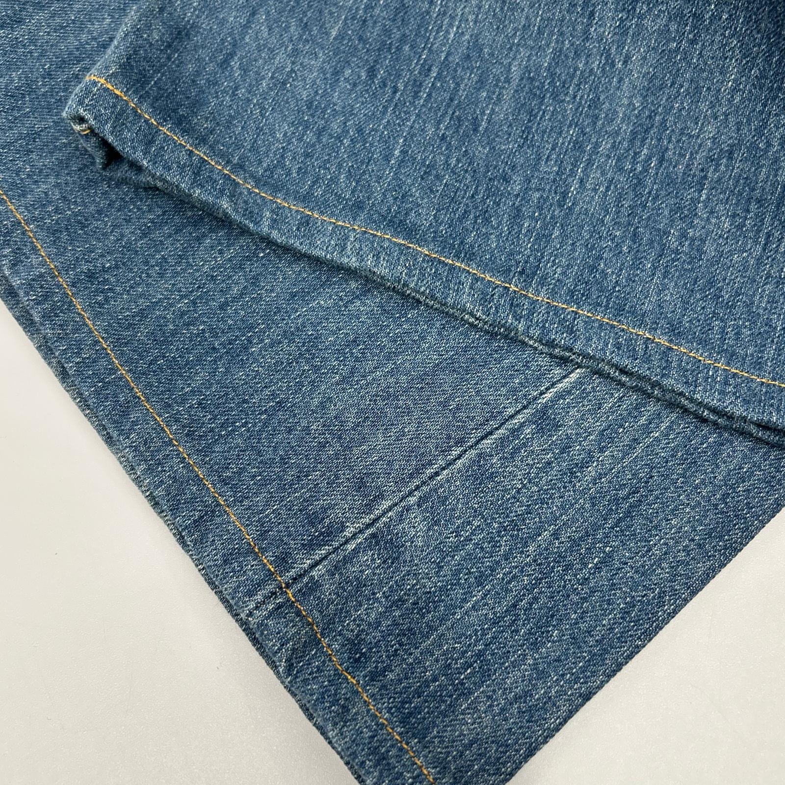 JELADO ジェラード インディゴブルー ヴィンテージ加工 パッチワーク フレアデニムパンツ ボトムス