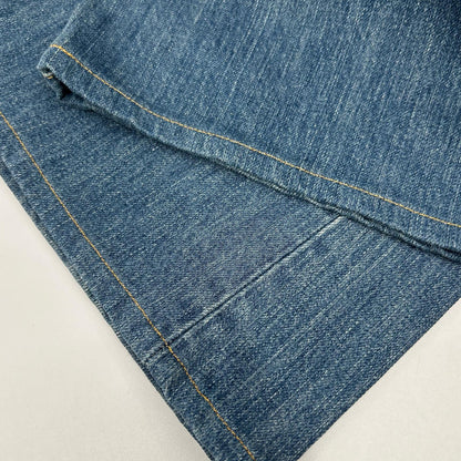 JELADO ジェラード インディゴブルー ヴィンテージ加工 パッチワーク フレアデニムパンツ ボトムス