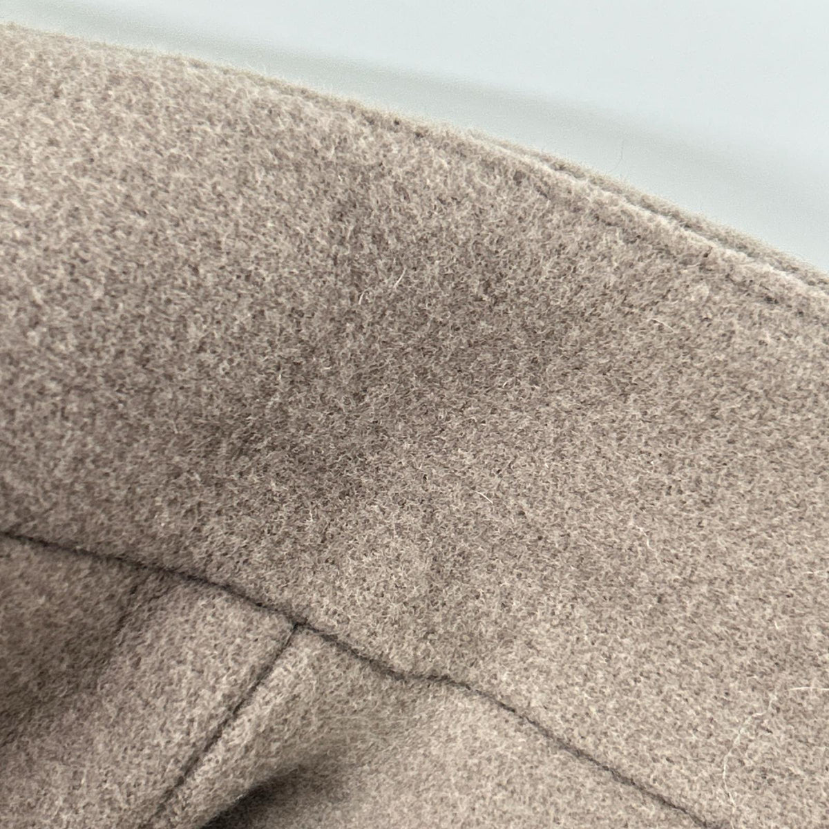 URBAN RESEARCH UR07-27L001 Greige Wool-Blend Hook-Button Petite Stand Collar Coat Coat