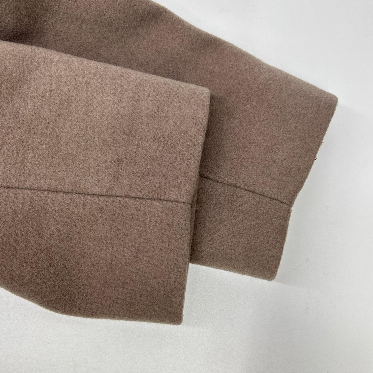 URBAN RESEARCH UR07-27L001 Greige Wool-Blend Hook-Button Petite Stand Collar Coat Coat