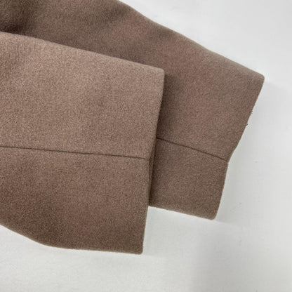 URBAN RESEARCH UR07-27L001 Greige Wool-Blend Hook-Button Petite Stand Collar Coat Coat