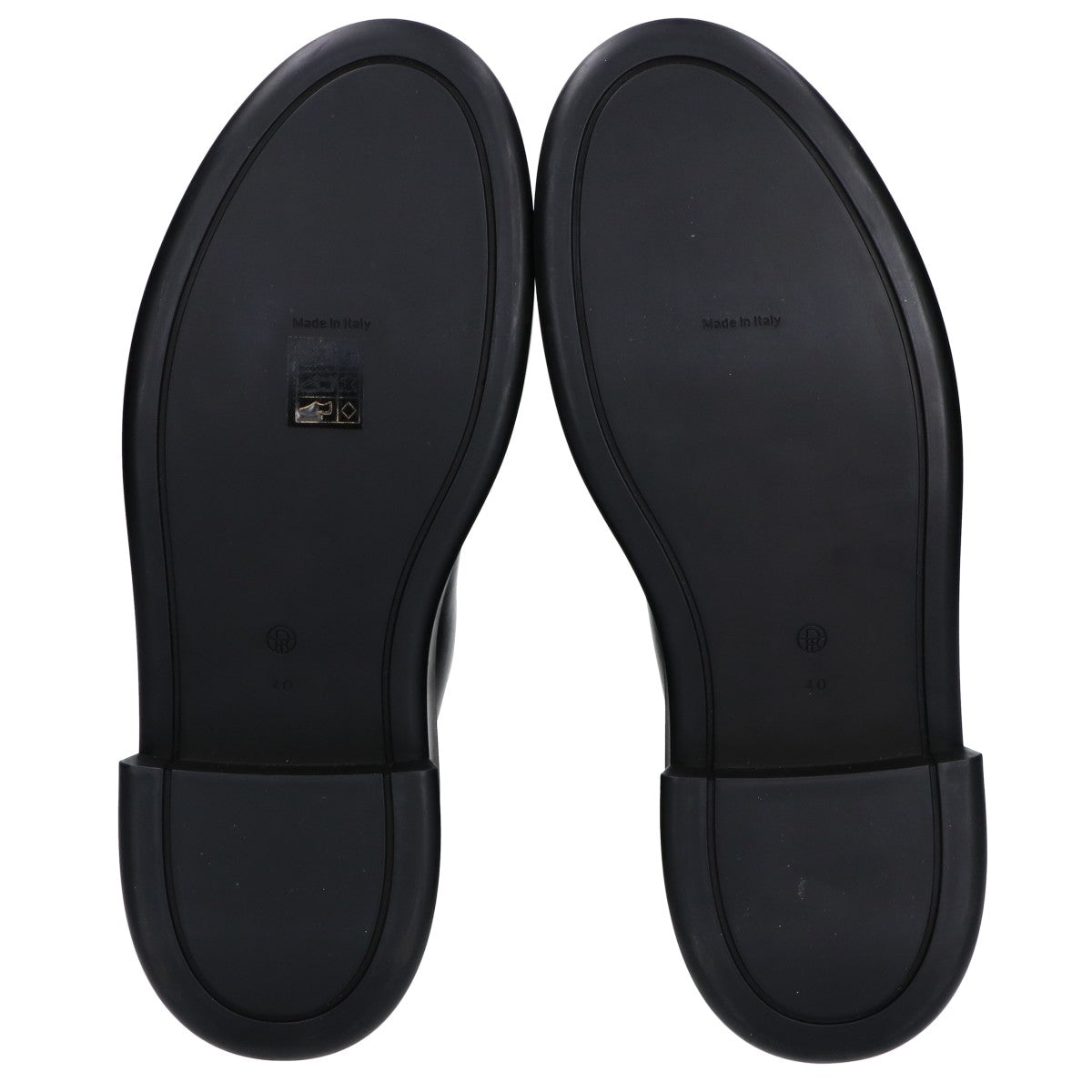 THE ROW ザ ロウ 美品 F1144-L64R カーフスキン ラバークレープソール ZIPPED BOOT I/センタージップブーツ シューズ