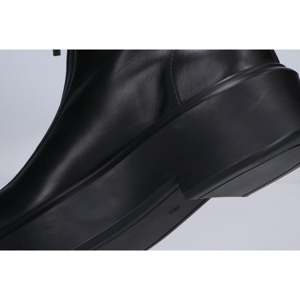 THE ROW ザ ロウ 美品 F1144-L64R カーフスキン ラバークレープソール ZIPPED BOOT I/センタージップブーツ シューズ