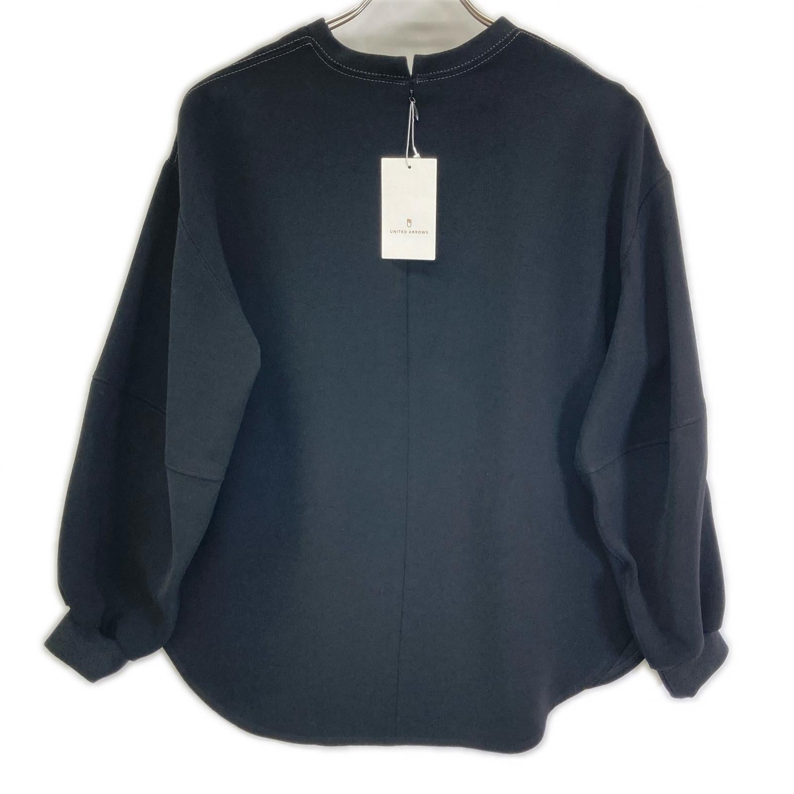 UNITED ARROWS ユナイテッドアローズ 1521-199-5148 ブラック COMFY ステッチ プルオーバー ブラウス トップス