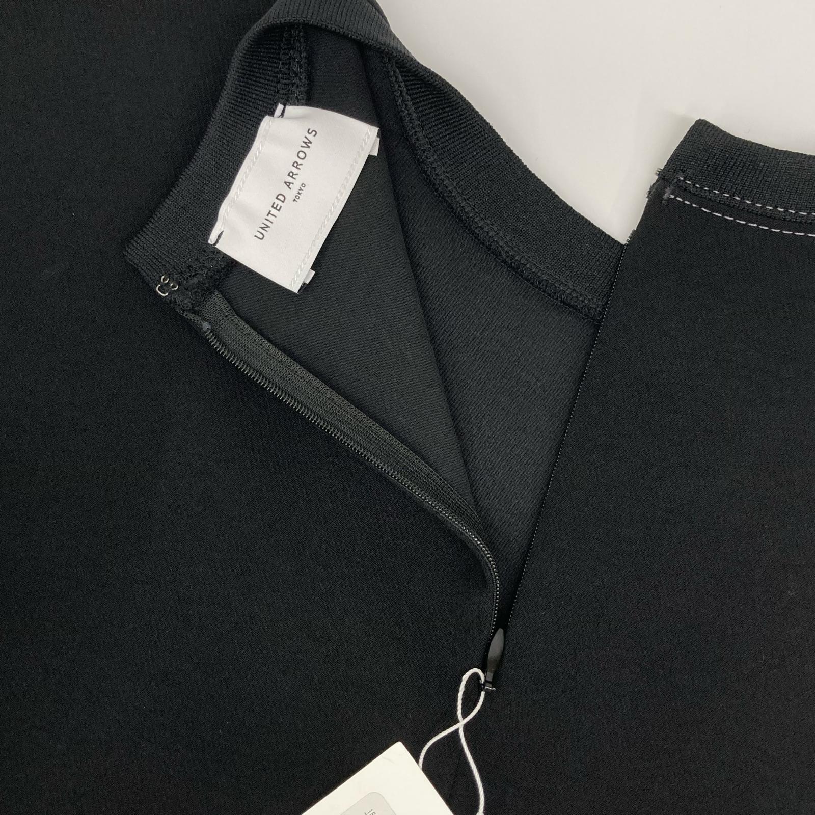 UNITED ARROWS ユナイテッドアローズ 1521-199-5148 ブラック COMFY ステッチ プルオーバー ブラウス トップス