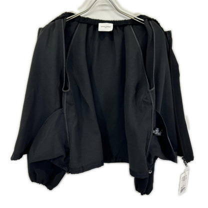 UNITED ARROWS ユナイテッドアローズ 1522-199-5365 ブラック COMFY ギャザー ノーカラー ジップアプブルゾン トップス