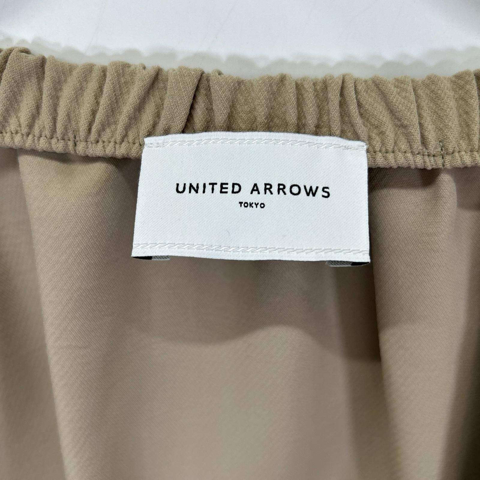UNITED ARROWS ユナイテッドアローズ 1522-199-5365 ベージュ COMFY ギャザー ノーカラー ジップアプブルゾン トップス