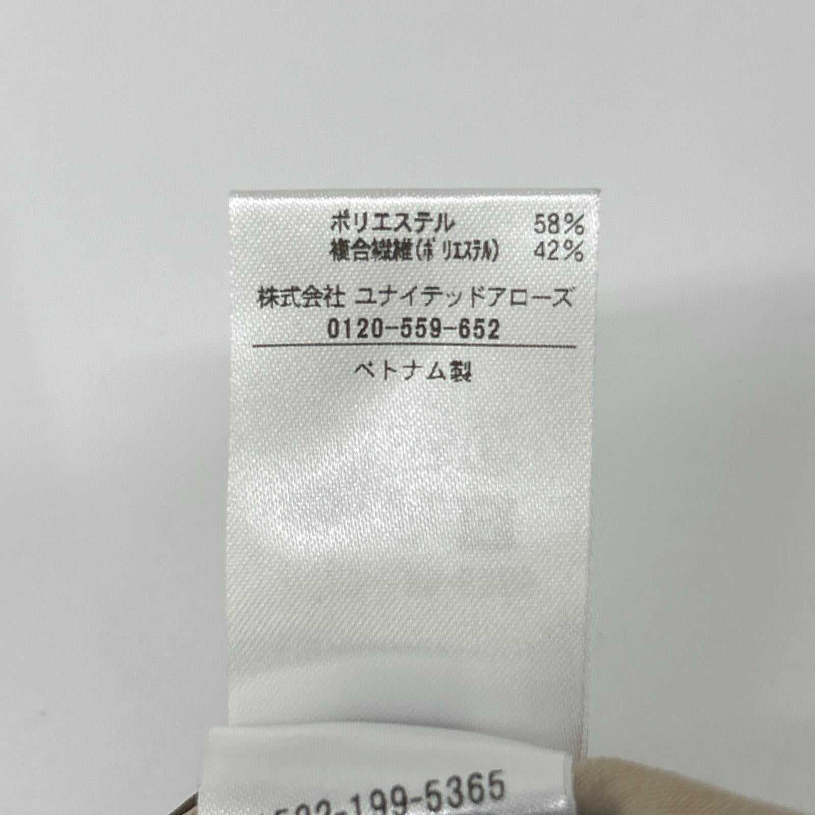 UNITED ARROWS ユナイテッドアローズ 1522-199-5365 ベージュ COMFY ギャザー ノーカラー ジップアプブルゾン トップス