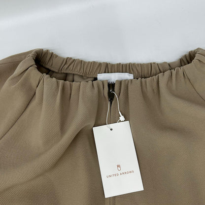 UNITED ARROWS ユナイテッドアローズ 1522-199-5365 ベージュ COMFY ギャザー ノーカラー ジップアプブルゾン トップス