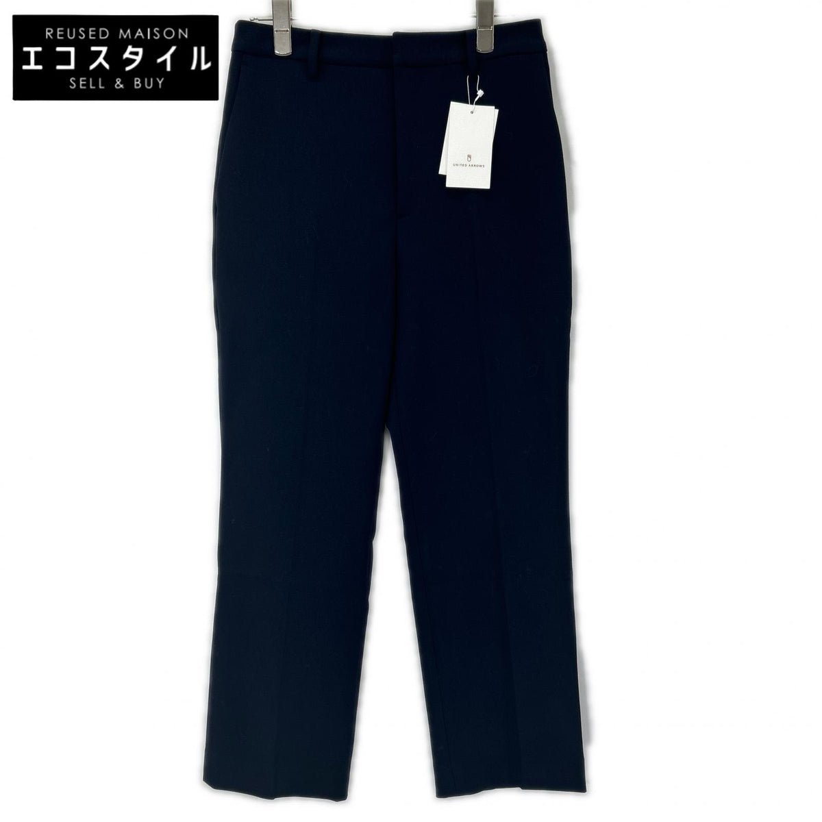 UNITED ARROWS 1514-1-993030 Dark Navy Center-Pressed Tapered Pants Bottoms